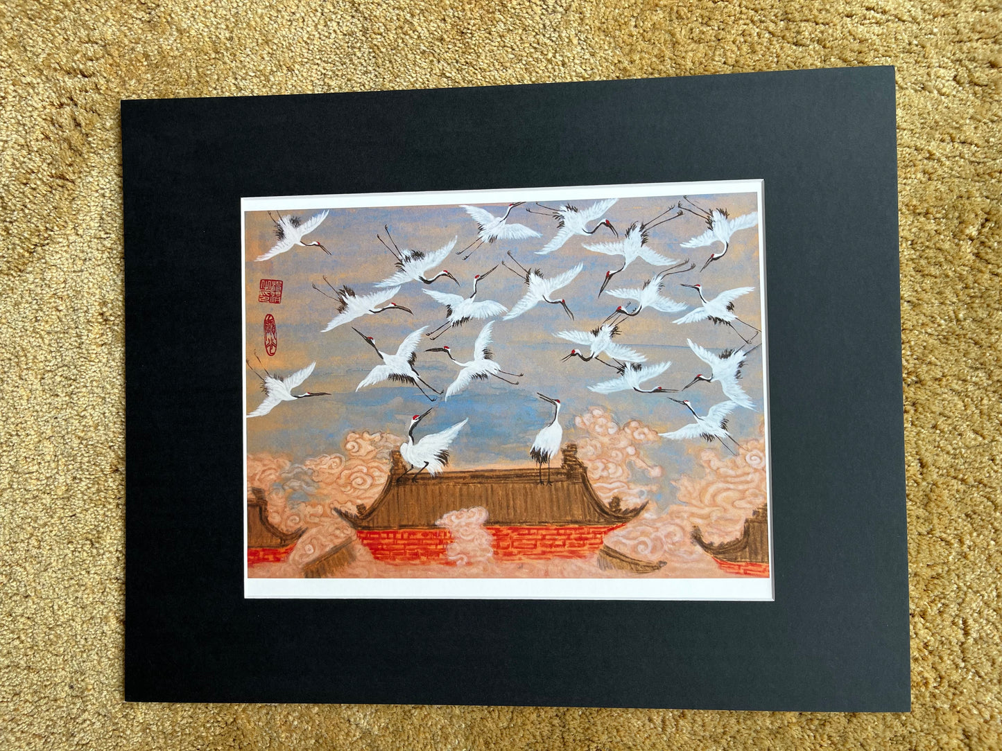 Fine Art print "red crowned cranes"