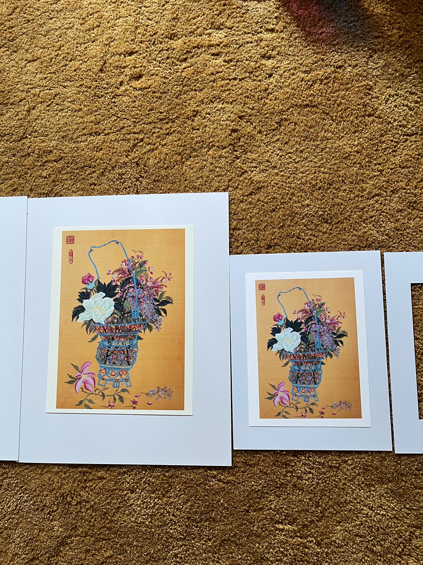 Fine Art print "A basket of flowers"