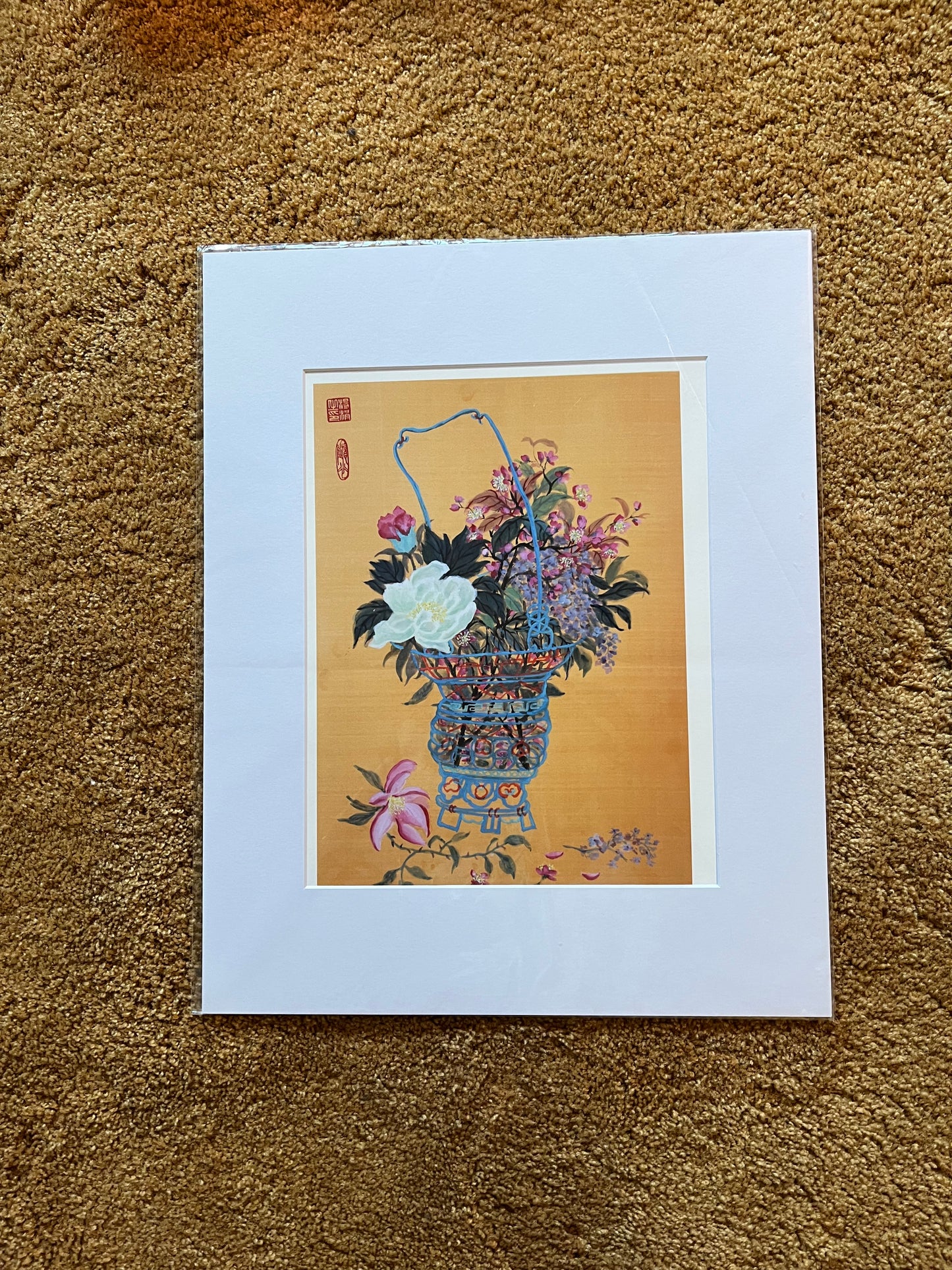 Fine Art print "A basket of flowers"